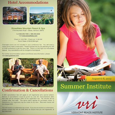 Vermont Reads Summer Institute 2012